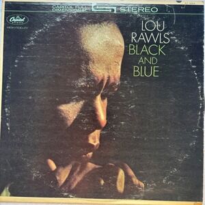 Lou Rawls Black and Blue LP Vinyl ST-1824 Capitol Stereo 1963